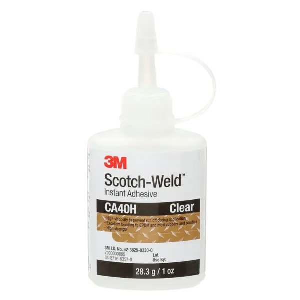 Instant Adhesive - Scotch-Weld™ Clear CA40H 29.57ML BOTTLE 12/CS