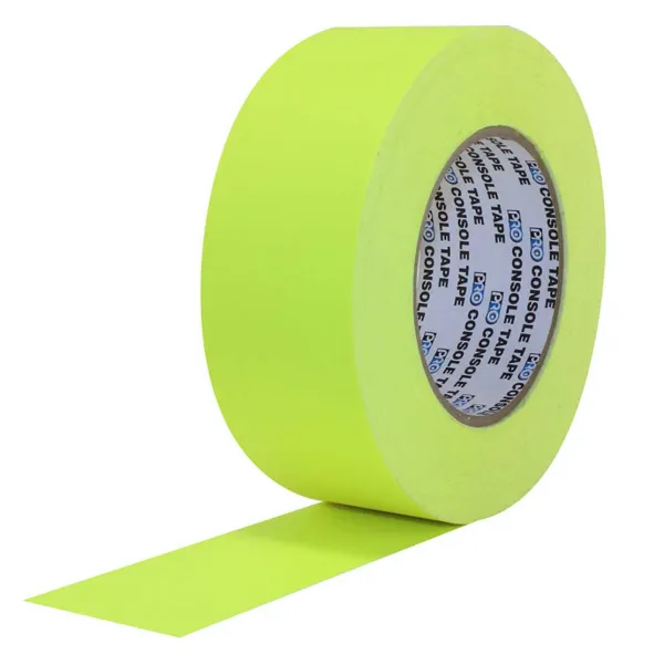 Flatback Paper Tape Neon Yellow PTPA1255 12MMx55M 5.8MIL 72/CS