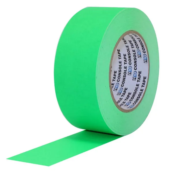 Flatback Paper Tape Neon Green PTPA1255 12MMx55M 5.8MIL 72/CS