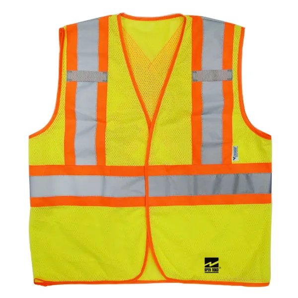 Safety Vest - Open Road® BTE High Visiblity Neon Green U6110G Small/Medium 1/CS
