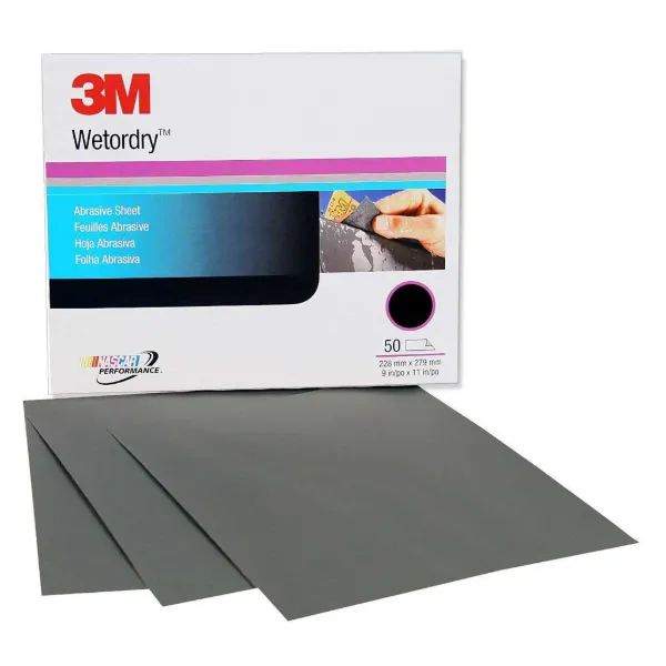 Sanding Sheet Black Wetordry™ 9INx11IN 2000GRIT 50 SHEETS/SLV 5/CS