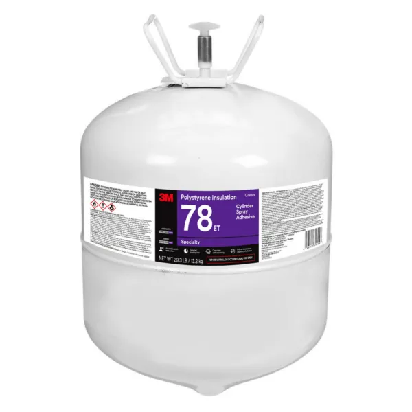 Spray Adhesive - Scotch-Weld™ Polystryene Foam Insulation Clear 78ET 29.3LB CYLINDER 1/CS