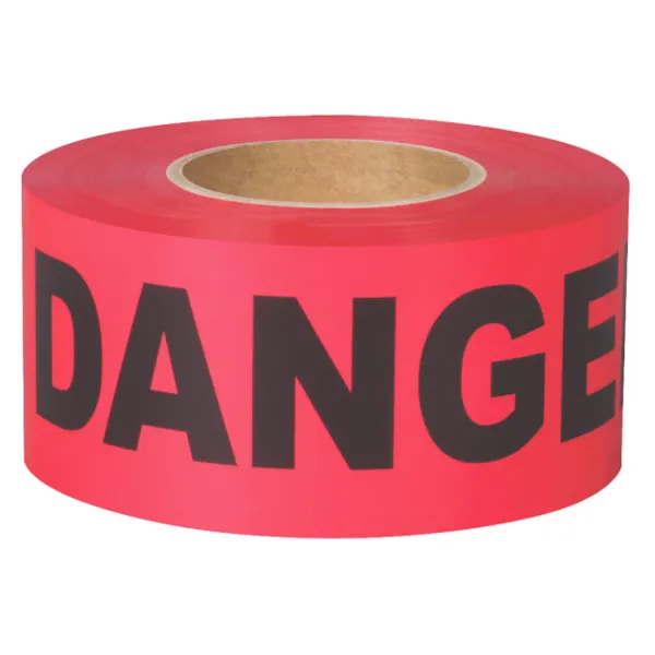 Barricade Tape - "Danger" Black/Red 6893 72MM x 91M 1/CS