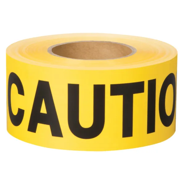 Barricade Tape - "Caution" Black/Yellow 6891 72MM x 91M 16/CS