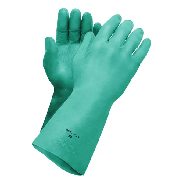 Gloves - Nitrile Reusable Unlined Green Sol-Fit™ 13IN 11MIL 29-913-07 Small 12/PK 144/CS